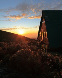 Sunrise on Horombo Hut